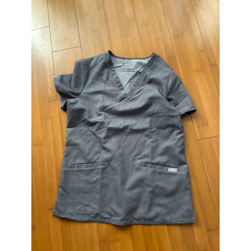Figs Gray Scrub Top and Pants Set Women's XS - Picture 4 of 5